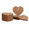 100 Pcs Brown Heart Shape Kraft Paper Gift Tags Price Tags Crafts Hang Tags Label Tags with Gift Wrapping Supplies view 4