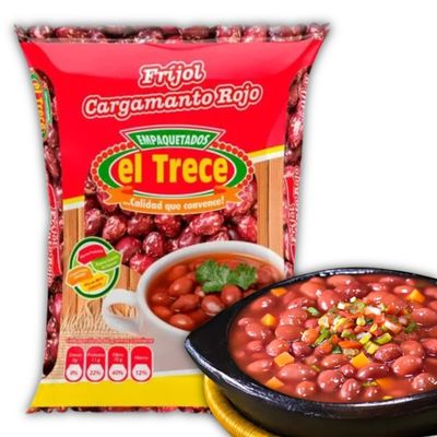 NineLife Basics Frijoles Cargamanto Rojo El Trece por 500g - Red Kidney Beans El Trece 17.63Oz - Ideal para Bandeja Paisa, Frijolada - Importados de Colombia - Despensa Colombiana