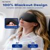 3D Weighted Cooling Gel Eye Mask  6oz Weighted Eye Mask for Sleeping, 100% Blackout Gentle Pressure Sleep Mask, Ice Cold Gel, Migraine & Headache Relief, Eye Care, Eye Cover Blindfold for Women Men view 4