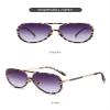 SightPerk Fashion Metal Sunglasses with UV400 Protection, Reading Glasses for Men and Women, Outdoor Use (Gray Leopard, 2.25, x) view 2