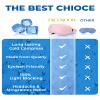3D Blackout Cooling Gel Eye Mask: 6oz Weighted Cold Compress, Deep Relaxation & Meditation Mask for Women, Nurse Night Shift Recovery, Headache & Stress Cooling Comfort, Gift Ready, Pink view 4