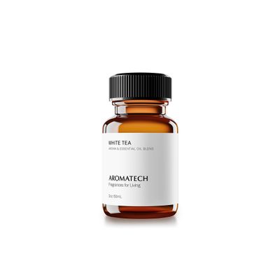 Aromatech White Tea Aroma Essential Oil Blend: Luxury Hotel inspired Aromatherapy with White Tea, Orange & Palo Santo for Ultrasonic Diffusers & Nebulizers - 2 fl oz, 60 mL