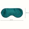 100% Mulberry Silk Sleep Mask for Women/Men Airplane Travel, Pure 22 Momme Silk Eye Mask Blackout for Sleeping, Ajustable, Luxury, Anti Wrinkle, Anti Aging Silk Blindfold, Made in USA (Emerald Green) view 2
