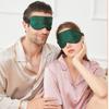 100% Mulberry Silk Sleep Mask for Women/Men Airplane Travel, Pure 22 Momme Silk Eye Mask Blackout for Sleeping, Ajustable, Luxury, Anti Wrinkle, Anti Aging Silk Blindfold, Made in USA (Emerald Green) view 4