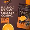 BeeMax Dark Chocolate Covered Dried Orange Sticks - 3.5 oz Resealable Pouch (Pack of 1) - Non-GMO, Premium Belgian Chocolate Covered Fruit Sticks - Great for Snacking, Gifting & Dessert Treats view 3