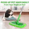 4PCS Reusable Microfiber Mop Pads Compatible with Swiffer Sweeper, Washable Wet Mop Pad, Refill Pad for Wet Dual Purpose Mop for 10-12 Inch Cleaning Mops view 3
