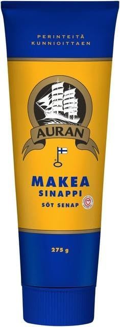Auran Sweet Mustard 6 Packs of 275g SPSP pack (SOPOSOPO)