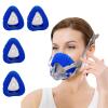 4 Pack CPAP' Mask Liners, Covers for Seal Mask Cushion Comfort Silky CPAP' Mask Covers One Size Fit All Full Face Masks,Improve The Comfort of Wearing The Mask (Blue) view 1