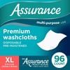 NineLife Basics Assurance Premium Washcloths, XL (96 Count)(2pack), White view 2
