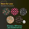 Amolyfe - Dexcom G7 Adhesive Patches, 10-Pack Dexcom Stelo Overpatches, Bump-Proof with Hard Cap, Waterproof, Breathable, Medical Adhesive, 10-Day CGM Protection (Heart Printed) view 2