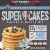 Blueberry Cobbler Super Cakes, High Protein Pancake Mix, Healthy Protein Pancakes for a Nutritious Breakfast, High Protein Breakfast Pancake Mix - 13.08 Oz view 1