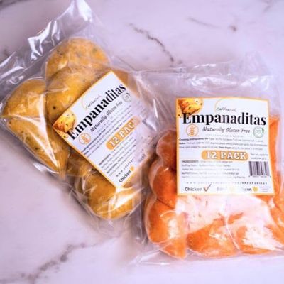 3-12 PACK (36 MINI BEEF EMPANADAS) GLUTEN FREE, HANDMADE USING NATURAL INGREDIENTS. NO GMO. AIR FRY, OR BAKED OR DEEP FRY.