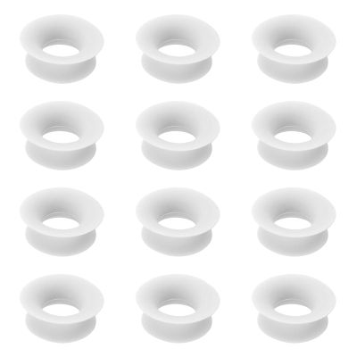 12pcs Mute Style Pack for Earplugs, Silicone Quiet Ear Plugs Mute Insert Style Pack Earplugs Accessories Daily Control Bundle for Home Office Library Journey (White)