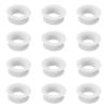 12pcs Mute Style Pack for Earplugs, Silicone Quiet Ear Plugs Mute Insert Style Pack Earplugs Accessories Daily Control Bundle for Home Office Library Journey (White) view 1