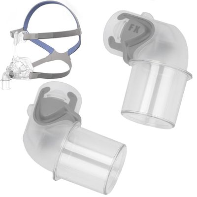 2Pack Replacement Elbow Connector for Mirage FX, Replacement Elbow Connector Assembly Accessory Fit for Mirage FX Nasal