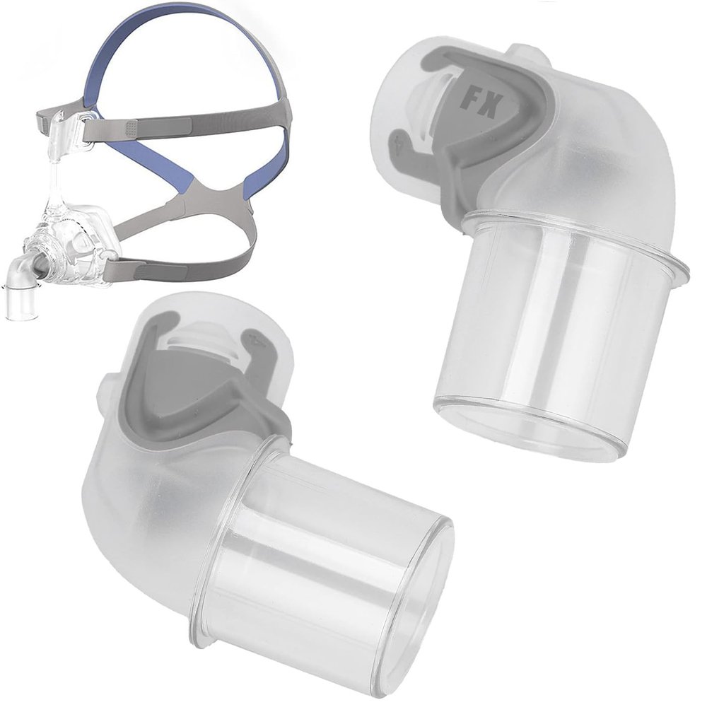 2Pack Replacement Elbow Connector for Mirage FX, Replacement Elbow Connector Assembly Accessory Fit for Mirage FX Nasal