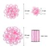 25 Pcs Gift Bows Assortment - 3 Size Gift Bowsand 1 Crimped Curling Ribbons, Perfect for Christmas, HolidayBirthdays, Weddings, Baby/Bridal Showers, Party (Pink) view 2