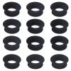 12pcs Mute Style Pack for Earplugs, Silicone Quiet Ear Plugs Mute Insert Style Pack Earplugs Accessories Daily Control Bundle for Home Office Library Journey (Black) view 1
