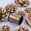 25 Pcs Gift Bows Assortment - 3 Size Gift Bowsand 1 Crimped Curling Ribbons, Perfect for Christmas, HolidayBirthdays, Weddings, Baby/Bridal Showers, Party (Golden) view 4