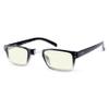 Computer Blue Light Blocking Reading Glasses - Black Clear-Left Eye +2.00 view 2