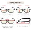 Computer Blue Light Blocking Reading Glasses - Black Clear-Left Eye +2.00 view 3