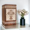 Stellar Exports Elegant Cross Urn for Human Ashes Adult Male Female - Urns for Human Ashes Adult Man, Cremation Urns for Men Women, Wood Urns for Human Ashes (Antique White, Keepsake-16 Cu.in) view 1