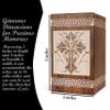 Stellar Exports Elegant Cross Urn for Human Ashes Adult Male Female - Urns for Human Ashes Adult Man, Cremation Urns for Men Women, Wood Urns for Human Ashes (Antique White, Keepsake-16 Cu.in) view 3