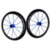 24inch Sports Wheelchair Rear Wheels, Inflatable Wheelchair Wheel Replacement, with Aluminum Hub and 127mm1/2" Bearing (Color : Blue, Size : 60cm(24in)) view 1