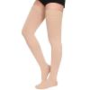 Thigh High 15-20mmHg Compression Stocking, Compression Socks for Women & Men Circulation with Silicone Dot Band-Ideal for Athletic, Medical, Travel Use view 1