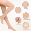 Thigh High 15-20mmHg Compression Stocking, Compression Socks for Women & Men Circulation with Silicone Dot Band-Ideal for Athletic, Medical, Travel Use view 4