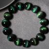 YEDECOR Natural Rainbow Light Obsidian Crystal Bracelet, Handmade Gemstone Crystal Round Beads Stretch Bracelet for Women Men,16mm bead view 4