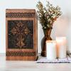 Stellar Exports Elegant Cross Urn for Human Ashes Adult Male Female - Urns for Human Ashes Adult Man, Cremation Urns for Men Women, Wood Urns for Human Ashes (Antique Black, Keepsake-16 Cu.in) view 1