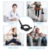 JIELUO Shower Enema Douche Nozzles , 4 Holes Water Spray Comfortable Silicone Nozzles Enema Attachment, Reusable Shower Enema Hose with on/off control valve and shower hose, Black view 3