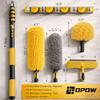 36 Foot High Ceiling Duster Kits with 7-30ft Heavy Duty Extension Pole, High Reach Duster for Cleaning,Microfiber Feather Duster,Cobweb Duster,Ceiling Fan Duster,Window Squeegee & Cleaner view 2
