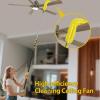 36 Foot High Ceiling Duster Kits with 7-30ft Heavy Duty Extension Pole, High Reach Duster for Cleaning,Microfiber Feather Duster,Cobweb Duster,Ceiling Fan Duster,Window Squeegee & Cleaner view 4