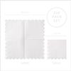 200 Pack Cocktail Napkin 2-Ply Scalloped Edged Dessert Napkins Folded 5 x 5 Inches Disposable Napkins for Dinner Wedding Birthday Party Bridal Anniversary Reception Event (White) view 2