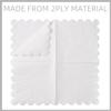 200 Pack Cocktail Napkin 2-Ply Scalloped Edged Dessert Napkins Folded 5 x 5 Inches Disposable Napkins for Dinner Wedding Birthday Party Bridal Anniversary Reception Event (White) view 3