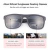 Vepiant Polarized Bifocal Reading Sunglasses for Men Women Blue Light Blocking Glasses Black Lens UV Protection Outdoors Sun Readers Lightweight Driving Eyeglasses Tinted Shades Anti Glare Eyewear 2.0 view 4
