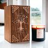 STELLAR EXPORTS Well Crafted Tree of Life Wooden Urns for Human Ashes Adult - Urns for Cremation Ashes Mother Father, Tree of Life Urn (Natural Wood, Keepsake-16 Cu.In) view 1