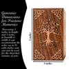 STELLAR EXPORTS Well Crafted Tree of Life Wooden Urns for Human Ashes Adult - Urns for Cremation Ashes Mother Father, Tree of Life Urn (Natural Wood, Keepsake-16 Cu.In) view 3