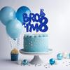 Jenrtvis Bro I'm 8 Cake Topper, 8th Birthday Cake Topper, Happy 8th Birthday Party Decoration, Eight Years Old Bday Cake Picks Eight Fabulous Cake Decorations Blue Glitter view 3