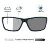 Transition Photochromic Bifocal Reading Glasses Safety Glasses with Readers Sport Magnifying Reading Goggles for Men Women (blue, 2.25, x) view 2
