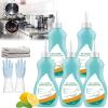 Magic Gel Cleaner for Pots and Pans, Professional Gel Cleaner for Pot Bottom, Black Pot Bottom Cleaning Gel, Bottom of the Pot Black Scale Cleaner, Gel Cleaner for Cookware Bottom (5Pcs) view 1