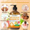 Anti Cellulite Oil Massage Oil for Massage Therapy,Body Oil for Skin Tightening & Cellulite Remover in Thighs and Butt,Cellulite Treatment Massage Oil,Assists with Firming,Toning & Moisturizes Skin view 2