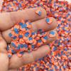 15 gram Patriotic Heart Polymer Clay 5mm Slices, American Flag Heart Polymer Clay Sprinkle, Heart Sprinkles, American Flag Heart Slime, Nail Art Faux Craft view 1