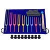 Kqcibz 9 PCS Colorful Aluminum Alloy Tuning Forks Tuning Forks For Therapy, Voice Therapy Black, 500396045A3 view 1