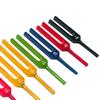 Kqcibz 9 PCS Colorful Aluminum Alloy Tuning Forks Tuning Forks For Therapy, Voice Therapy Black, 500396045A3 view 2