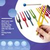 Kqcibz 9 PCS Colorful Aluminum Alloy Tuning Forks Tuning Forks For Therapy, Voice Therapy Black, 500396045A3 view 4
