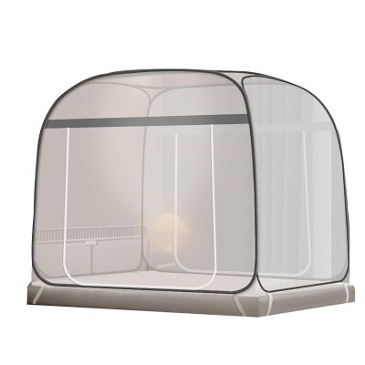 Mosquito Net,Foldable Single Door Mosquito Camping Curtain,Free Installation Large Space Encryption Mosquito Net,C,1.8 * 2M