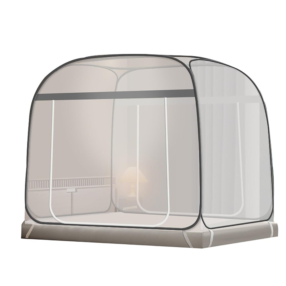 Mosquito Net,Foldable Single Door Mosquito Camping Curtain,Free Installation Large Space Encryption Mosquito Net,C,1.8 * 2M